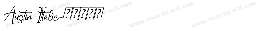 Austin Italic字体转换